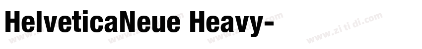 HelveticaNeue Heavy字体转换